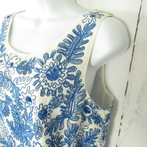 SOLDMoulinette Soeurs Top Embroidered Crop Scallop - Picture 2 of 8